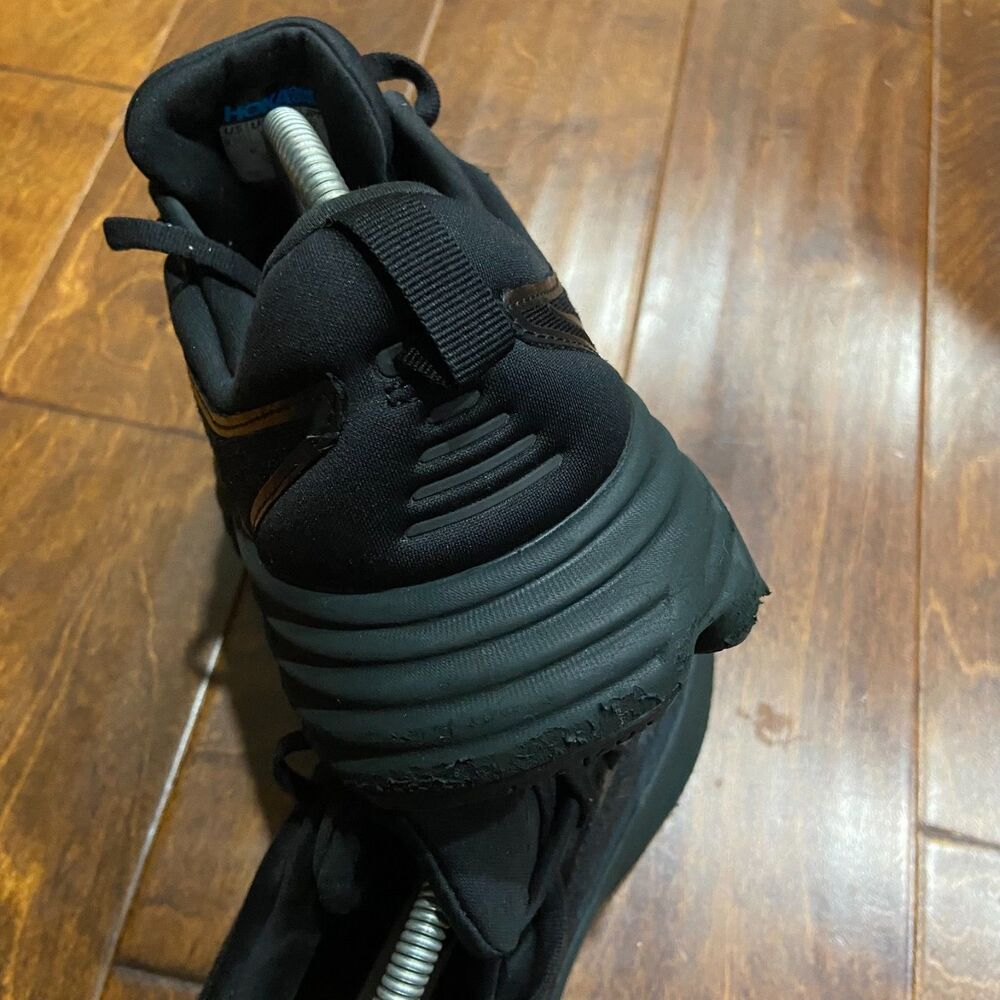 Hoka One One Bondi 8 Triple Black Running Walking Gym Sneakers Men's Size 9.5D - Picture 7 of 9